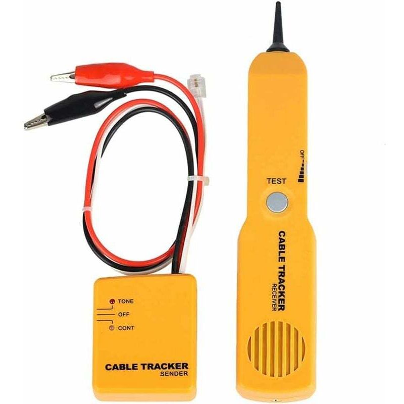 foto del prodotto irisfr tester di circuito, rilevatore di cavi e generatore di toni, tester per cavi di rete rj 11, localizzatore di fili e cavi, test di continuit 