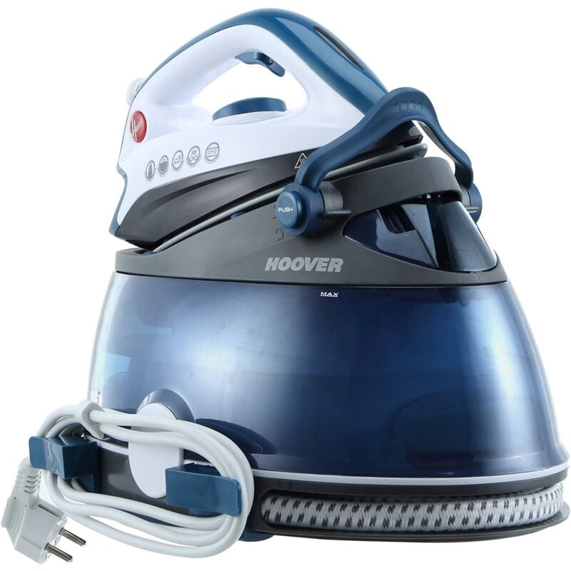 foto del prodotto ironvision 360 prp2400 011 ferro da stiro con caldaia, capacit serbatoio 2 litri, 2400 w, 5 bar, blu hoover