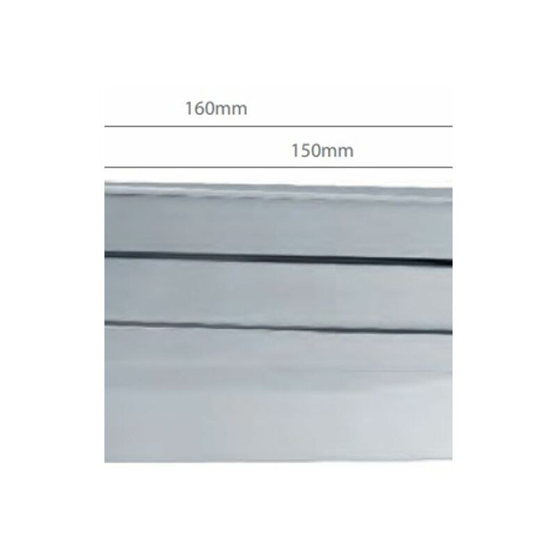foto del prodotto irrigatore a cascata per doccia rettangolare finitura grigio cromo 13x21 imex 
