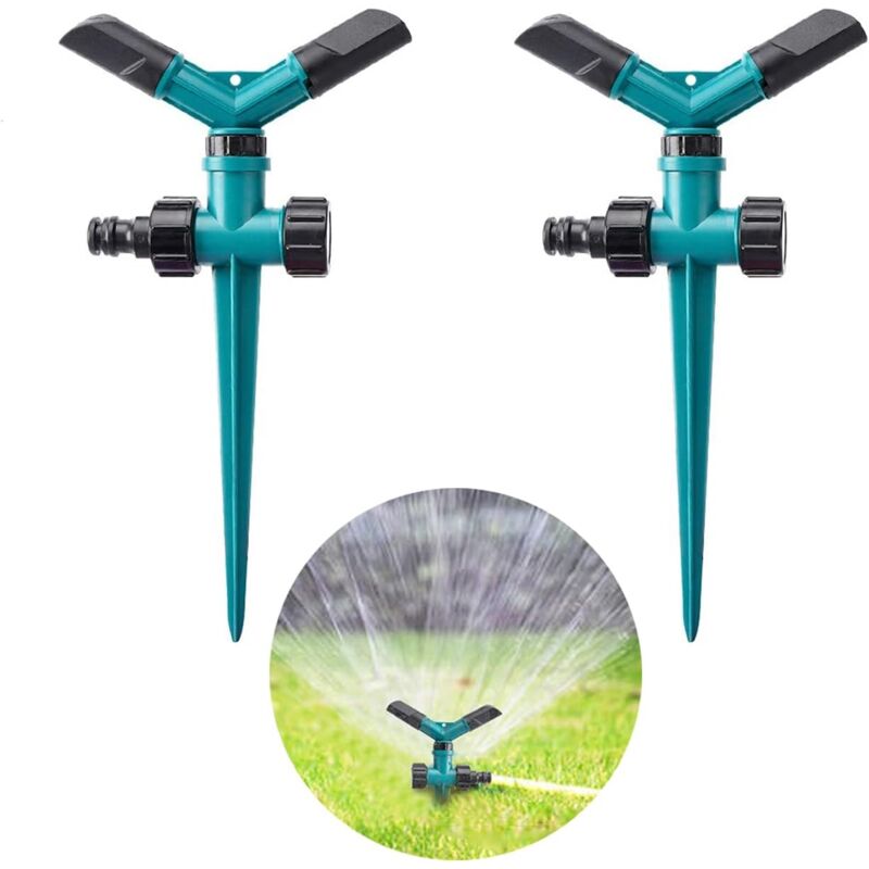 foto del prodotto irrigatore a punta per prato irrigatore a punta per prato per irrigazione perfetto per prati, aiuole e giardini anteriori, fissaggio sicuro al