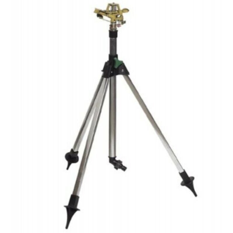 foto del prodotto irrigatore a settore con treppiedi papillon cf. scatola