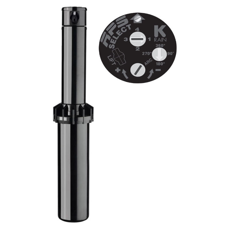 foto del prodotto irrigatore k rain rps select 3 4 portata da 7,6 a 14 m irrigatore con angolo regolabile ugelli preinstallati