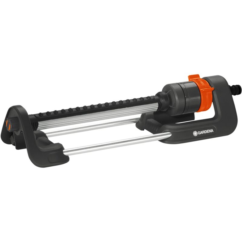 foto del prodotto irrigatore oscillante da giardino per l irrigazione di superfici di 110 250 m , gittata 8 18 m, larghezza del getto max 14 m aqua m 18702 20 
