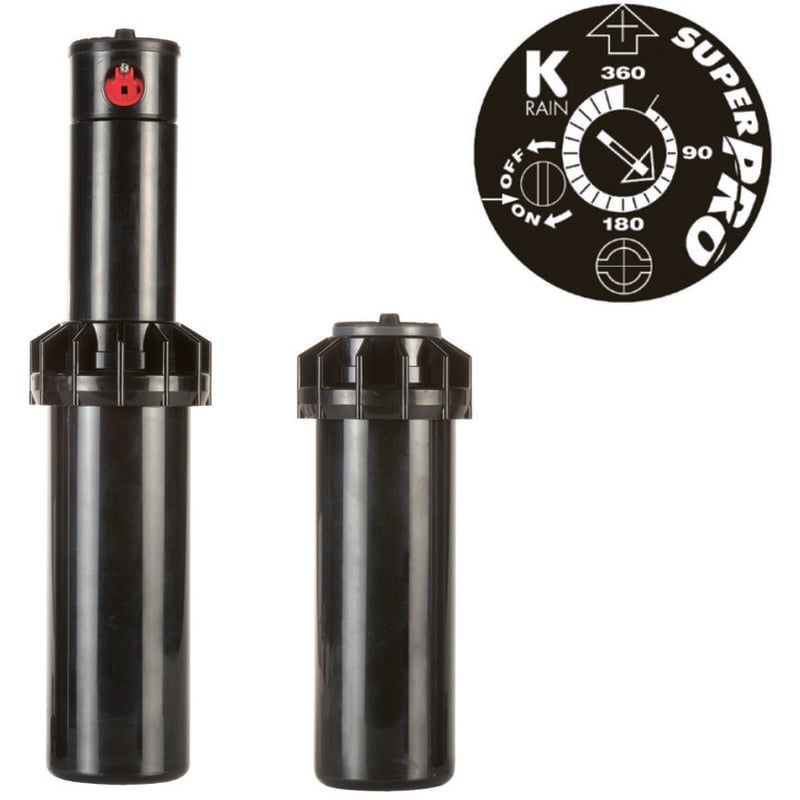 foto del prodotto irrigatore pop up k rain super pro dinamico da 3 4 s075 d ugello 3 attacco 3 4, alzo cm. 10