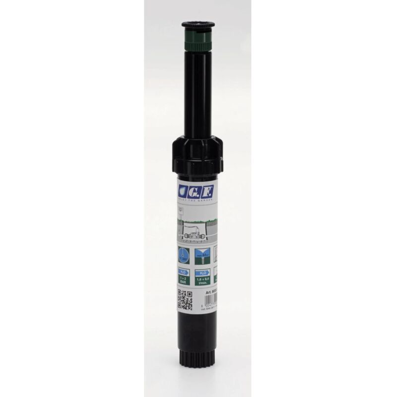 foto del prodotto irrigatore pop up statico alzo 10 cm rotazione 180 gradi.