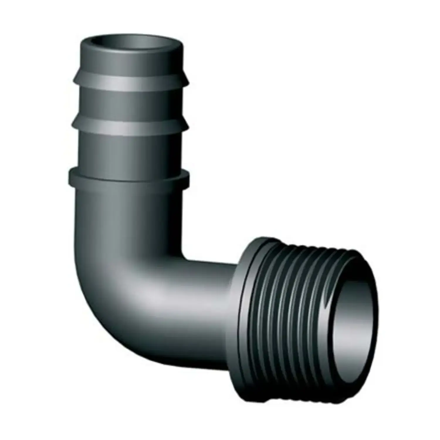 foto del prodotto irritec 10 x gomito curva tubo irrigazione filettato ala gocciolante 16mm 1 2