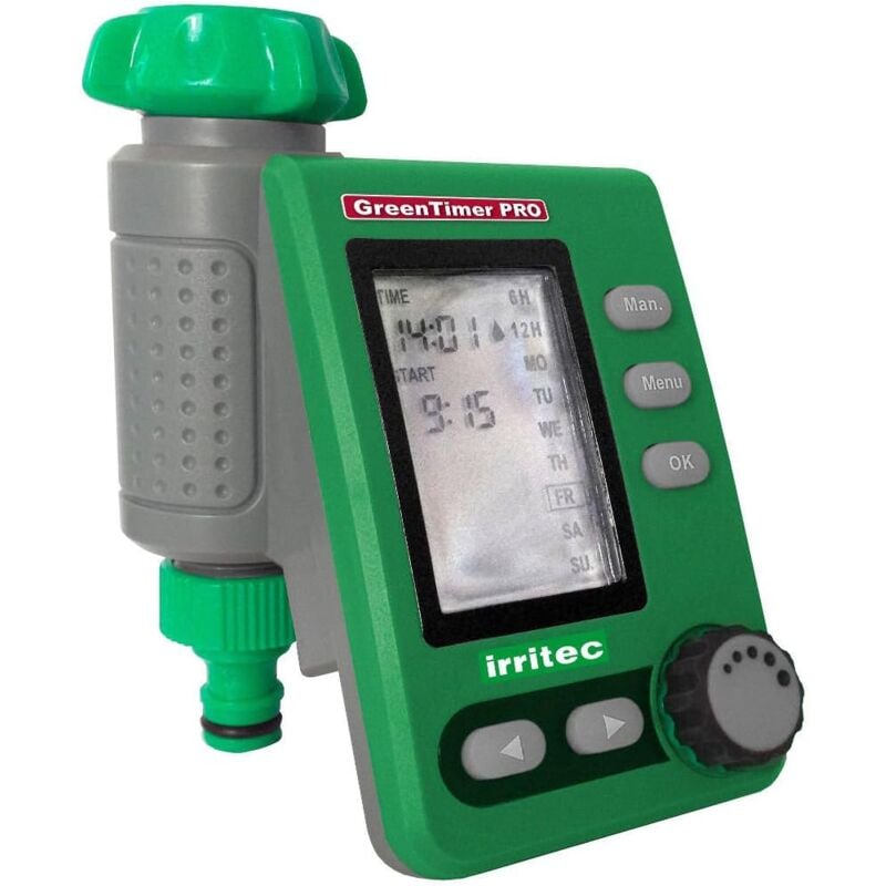 foto del prodotto irritec centralina a batteria da rubinetto green timer pro programmatore 1 stazione