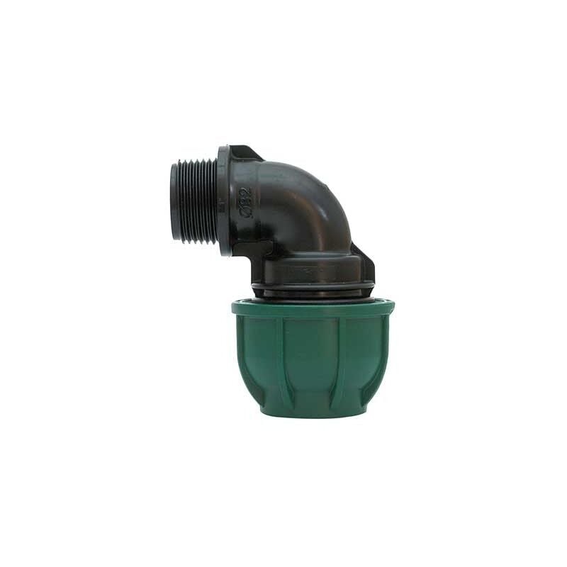 foto del prodotto irritec gomito a 90 a stringere con derivazione fil. maschio mm 16x1 2 10 pn