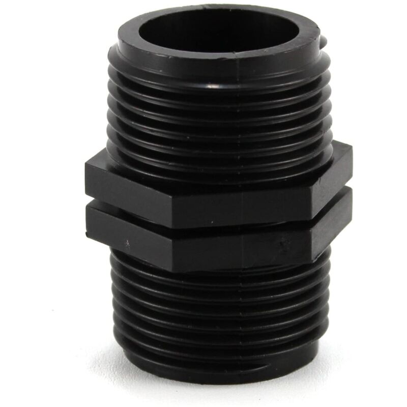 foto del prodotto irritec nipplo filettato in polipropilene pn10 per irrigazione e giardinaggio 1 1 2 x 1 1 2