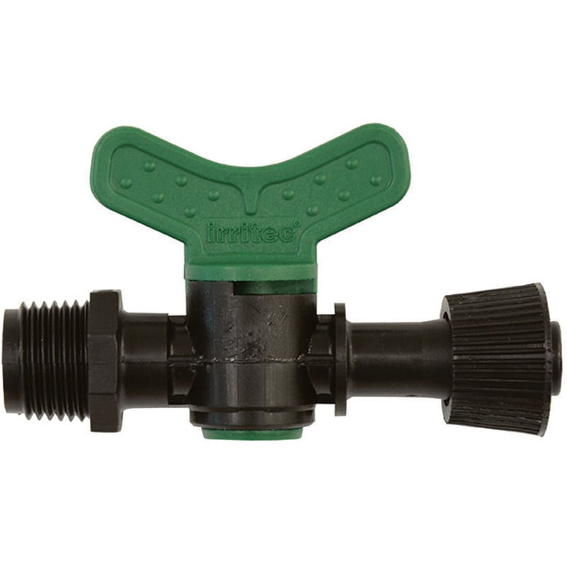 foto del prodotto irritec spa valvola cilindro per ala gocciolante maschio e att. rap. in poliprop. mm.16xm 1 2