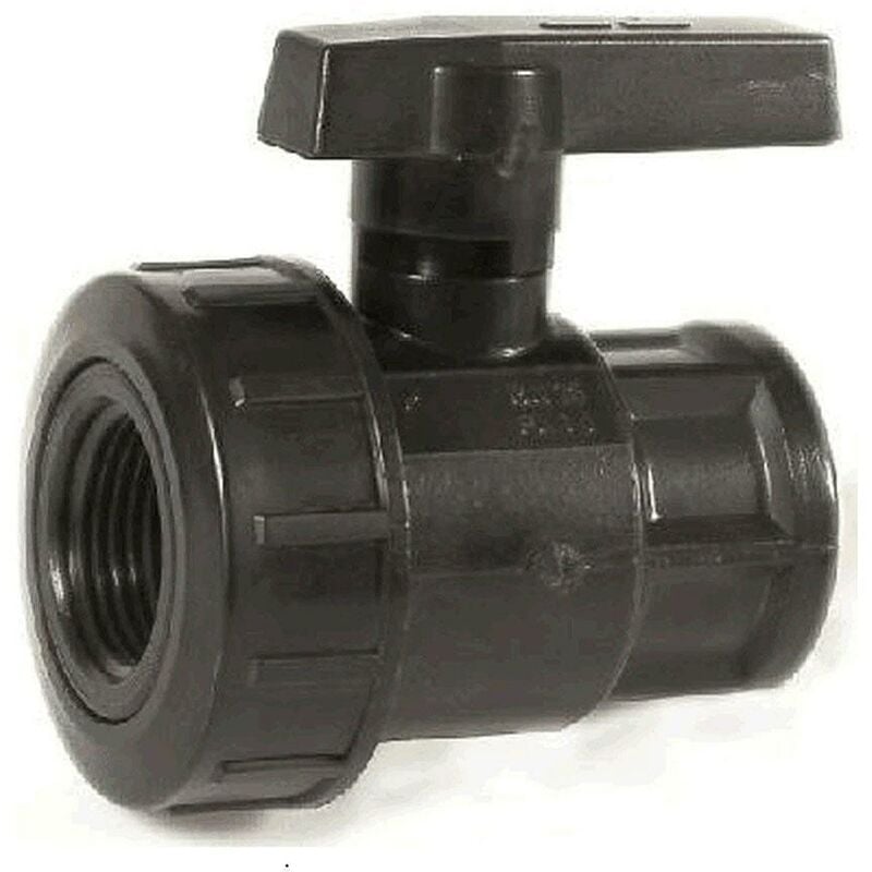 foto del prodotto irritec valvola in plastica abs 1 ff con ghiera per irrigazione femmina