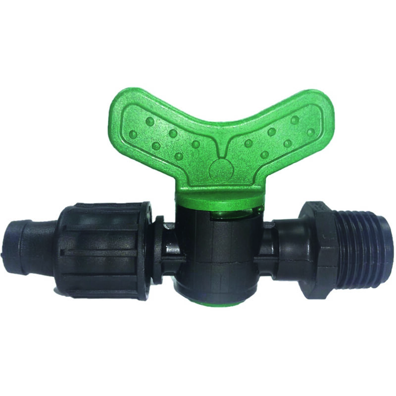 foto del prodotto irritec valvola per tape con maschio e attacco rapido in polipropilene mm.16xm 1 2