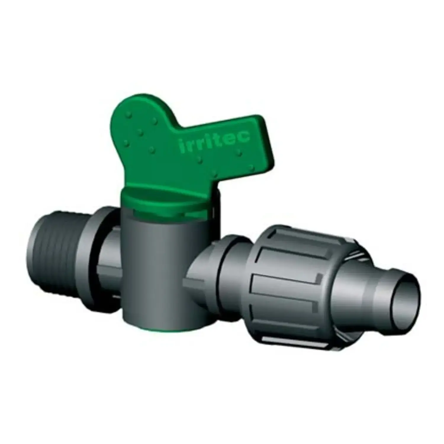 foto del prodotto irritec valvola rubinetto ala gocciolante manichetta da 16mm a 1 2 filettato