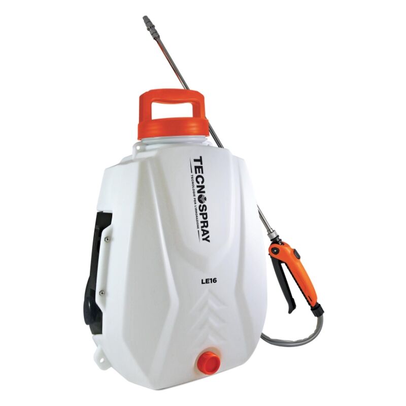 foto del prodotto irroratrice tecnospray le16 capacita 16l batteria litio 21 v e carica inclusi