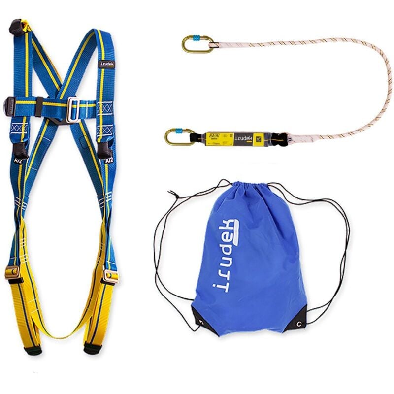 foto del prodotto irudek kit imbracatura anticaduta apeninos s m blu giallo