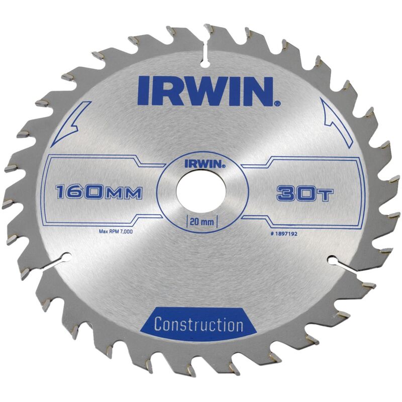 foto del prodotto irwin lama circolare 160mm 30t