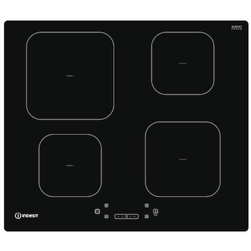 foto del prodotto is 83q60 ne piano cottura nero da incasso 59 cm piano cottura a induzione 4 fornello i indesit