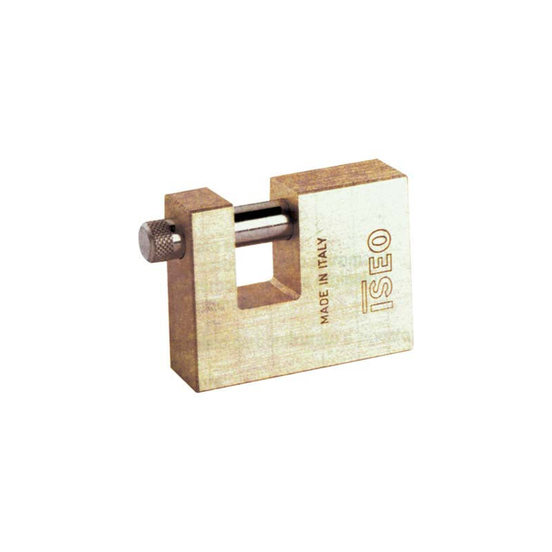 foto del prodotto is lucchetto rettagolare aditus iseo ottone satinato chiavi 2 mm 50