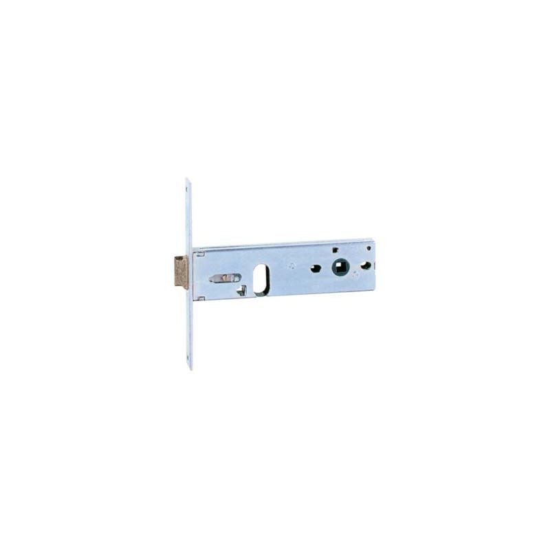 foto del prodotto is serratura metallo infilare 7041s iseo b.q zinc f.mm 16 f.ovale m2 scr h.mm 44 e.mm 80