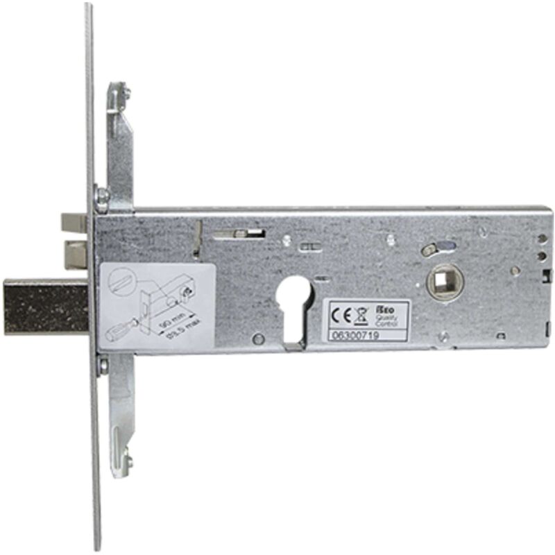 foto del prodotto is serratura metallo infilare elettrica 96392 iseo b.q zinc f.mm 25 f.s m3 trip scr q8 h.mm 64 e.mm90 1 pezzo