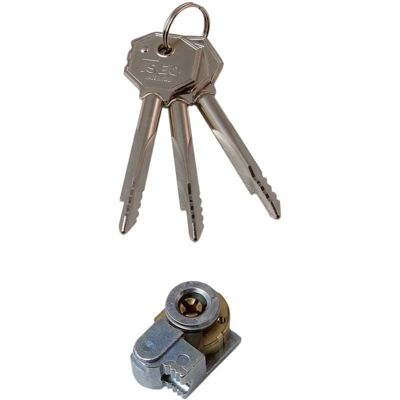 foto del prodotto iseo art 990.87.5 cilindro a spillo da applicare con 3 chiavi 78 mm