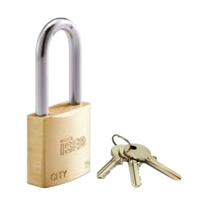 foto del prodotto iseo lucchetto ottone 40mm arco medio ka city