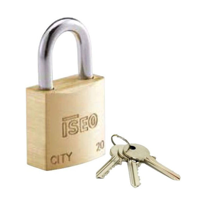 foto del prodotto iseo lucchetto ottone 50mm ka city