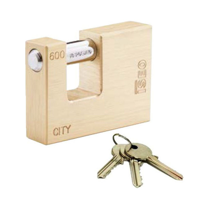 foto del prodotto iseo lucchetto ottone 55mm serrande city