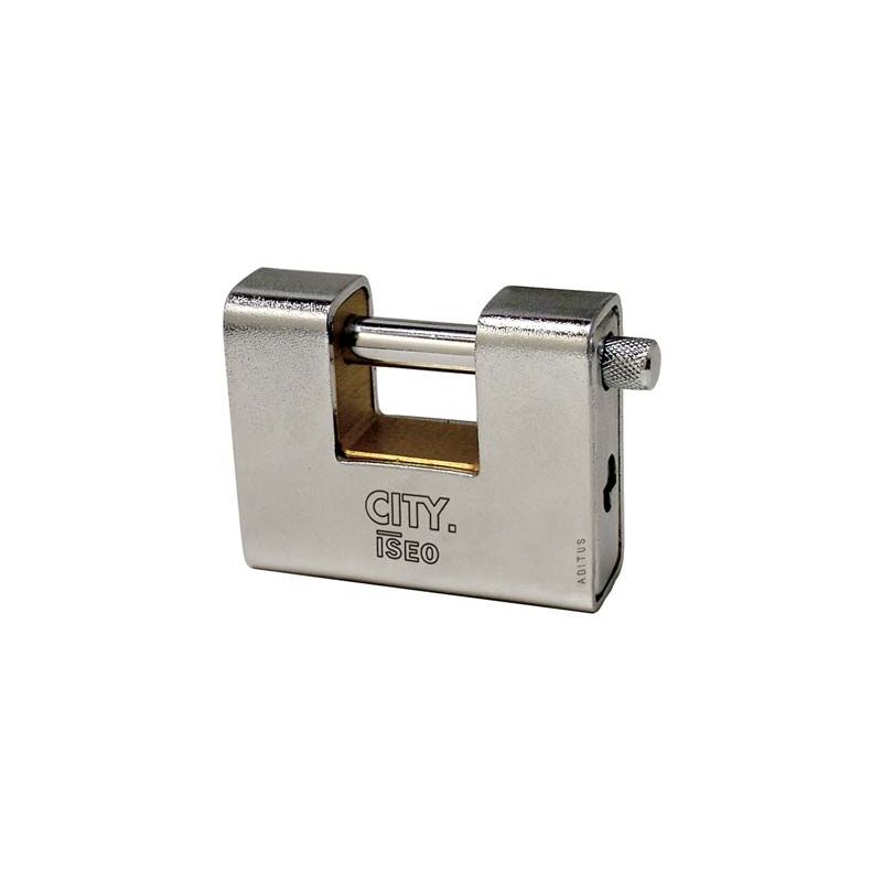 foto del prodotto iseo serrature lucchetto antiscasso corazzato aditus iseo ottone acciaio sabbiato chiavi 3 mm 60