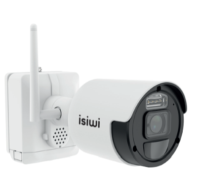 foto del prodotto isiwi isw bfbta4mp gen 1 pallottola forma telecamera di sicurezza ip esterno parete