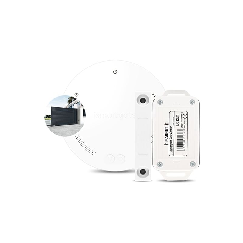 foto del prodotto ismartgate mini gate kit compatibile con google home, amazon alexa, ifttt free remote access and alerts, auto open and close no additional fees