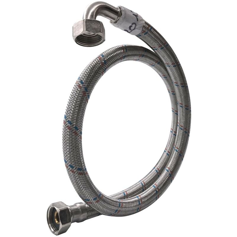 foto del prodotto isoflex tubo in acciaio inox diametro interno 13mm f fc 3 4 20 27 lunghezza 100cm