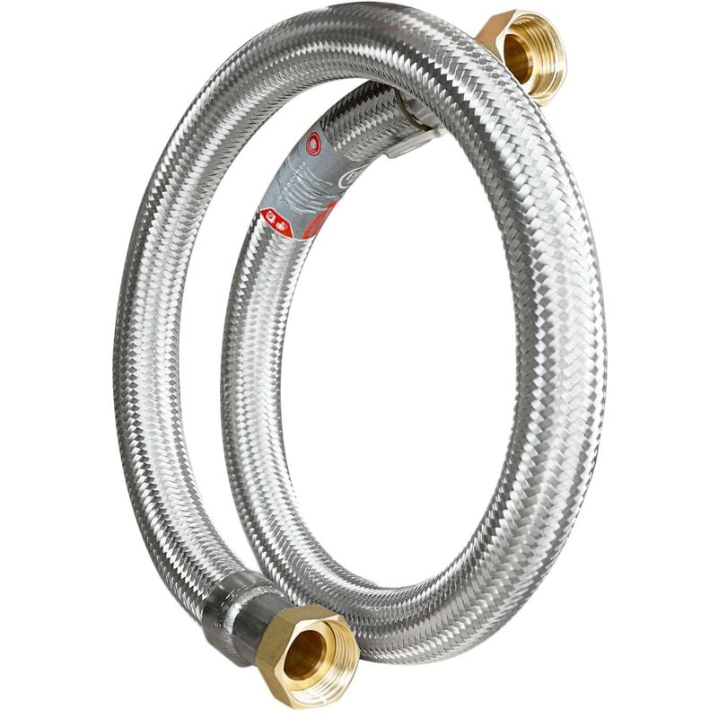 foto del prodotto isoflex tubo in acciaio inox diametro interno 24mm f f 1 26 34 lunghezza 80cm