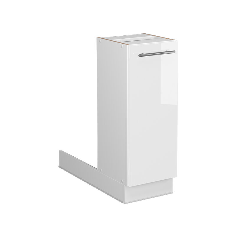 foto del prodotto isola cucina fame line, bianco lucido, 30 cm senza piano di lavoro vicco