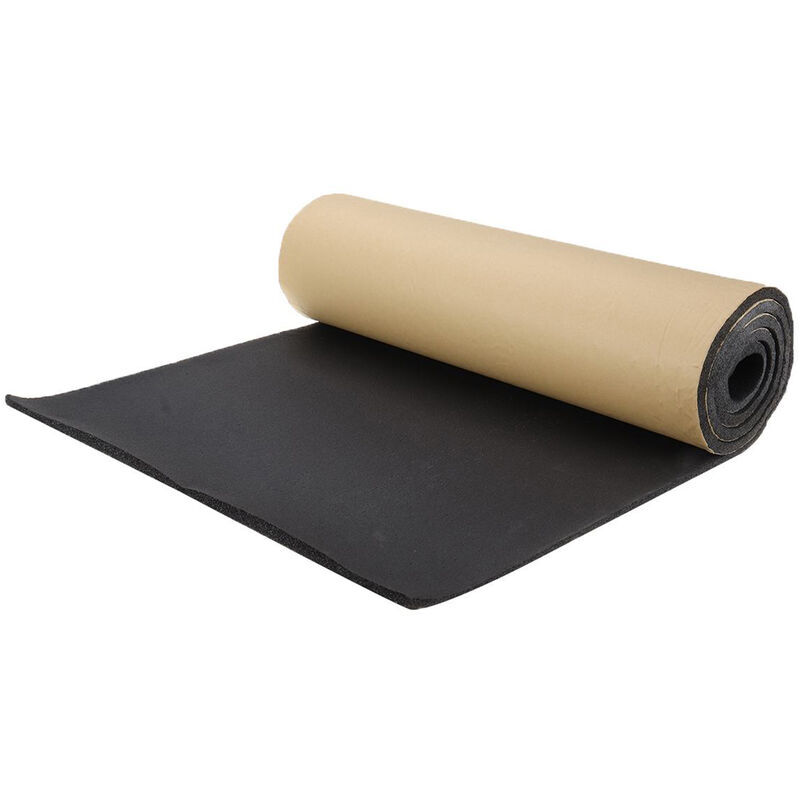 foto del prodotto isolamento termico auto fonoassorbente antirumore in cotone autoadesivo, 1 rotolo 200 cm x 50 cm, 5 mm, modello nero 21