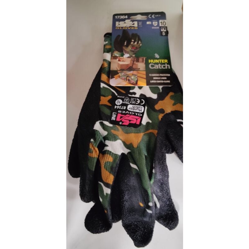 foto del prodotto issa guanti so.di.fer lattice e nylon taglia 10 mimetico f79081