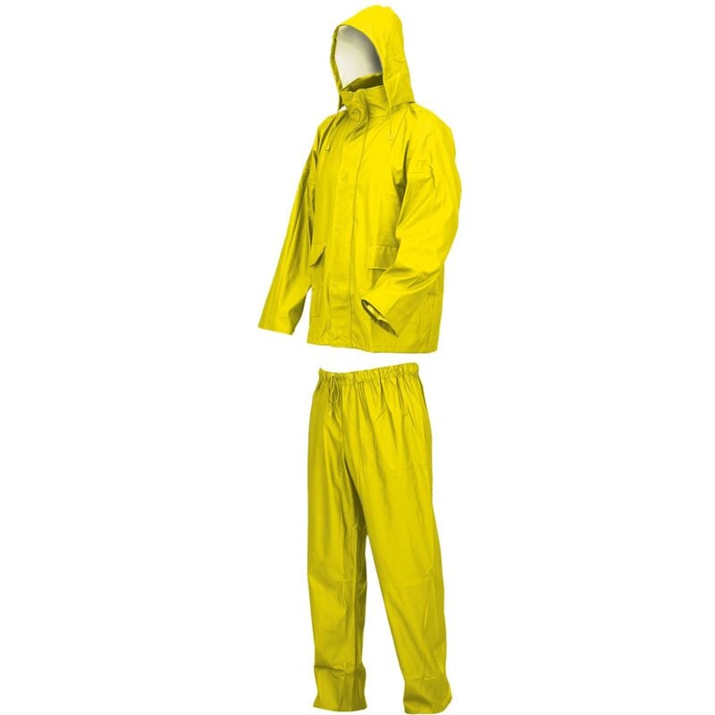 foto del prodotto issaline 00209 010 completo da lavoro giacca pantalone lluvia giallo m