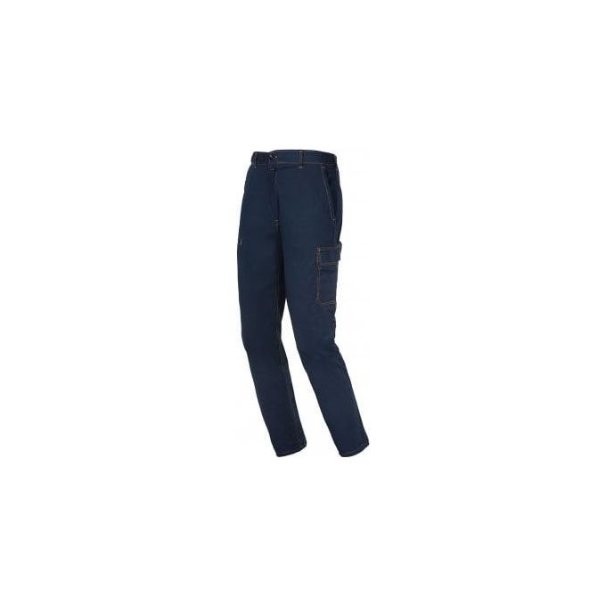 foto del prodotto issaline 8030t pantalone lavoro top blu taglia xl
