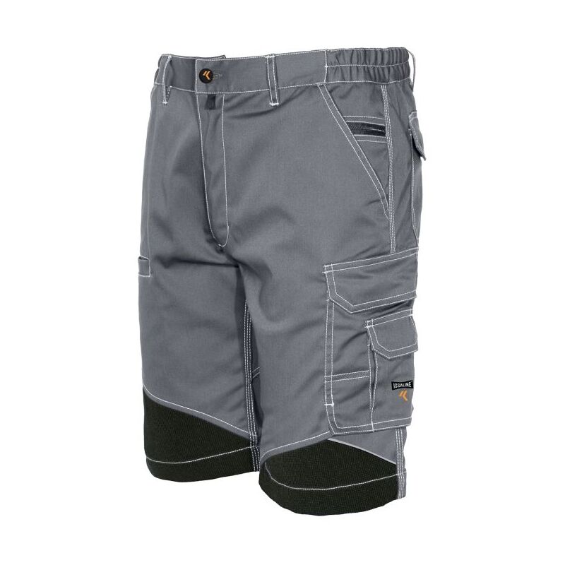 foto del prodotto issaline 8834b 078 bermuda strech extreme grigio chiaro inserti neri xxl