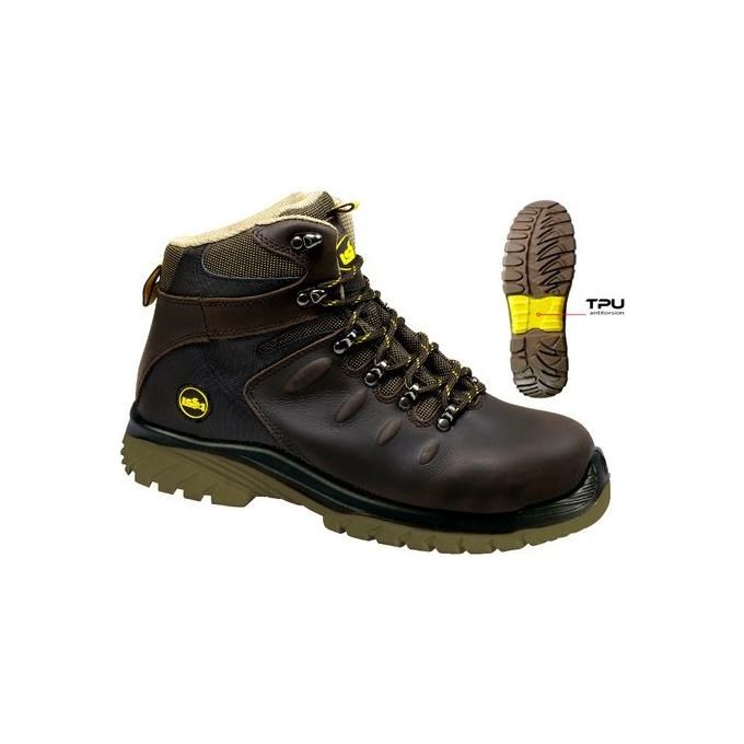 foto del prodotto issaline calzature da lavoro alte 40 falcon marrone scuro
