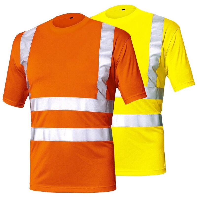 foto del prodotto issaline maglietta da lavoro alta visibilit industrial starter t shirt basic av 08183 s arancione