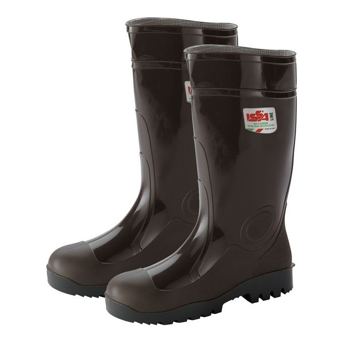 foto del prodotto issaline stivali gomma nitrilica marrone n.42