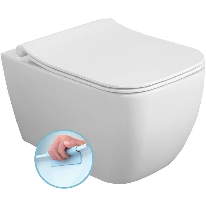 foto del prodotto isvea vea wc sospeso, rimless, bianco 10va02001 sapho