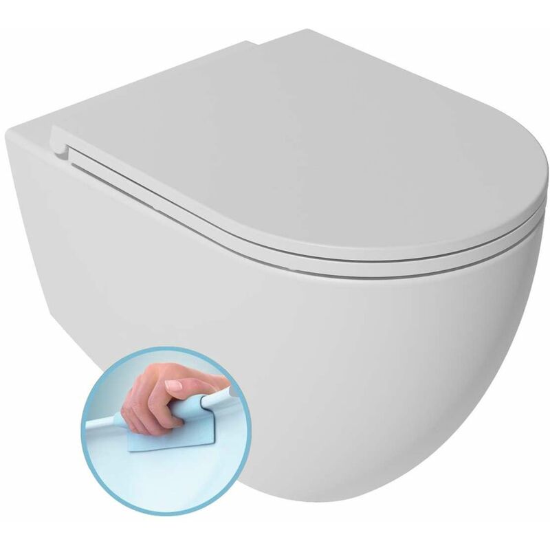 foto del prodotto isvea wc sospeso infinity, rimless, bianco opaco 10nf02001 2l sapho