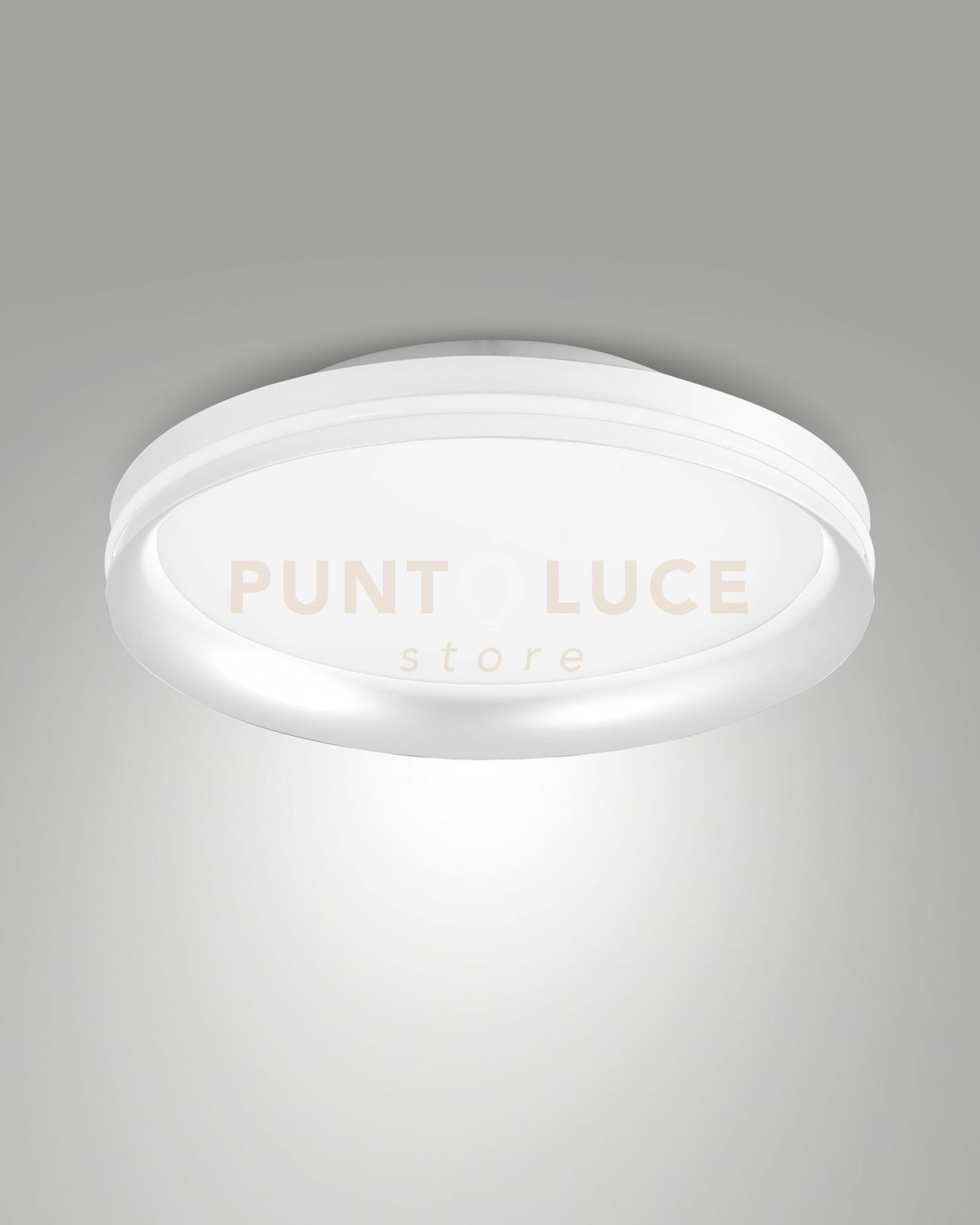 foto del prodotto isy plafoniera led bianca d.35cm a led cct 2700k 3200k 4000k 42w 4000 lm dimmerabile