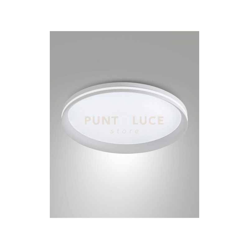 foto del prodotto isy plafoniera led bianca d.45cm a led cct 2700k 3200k 4000k 52w 4900 lm dimmerabile