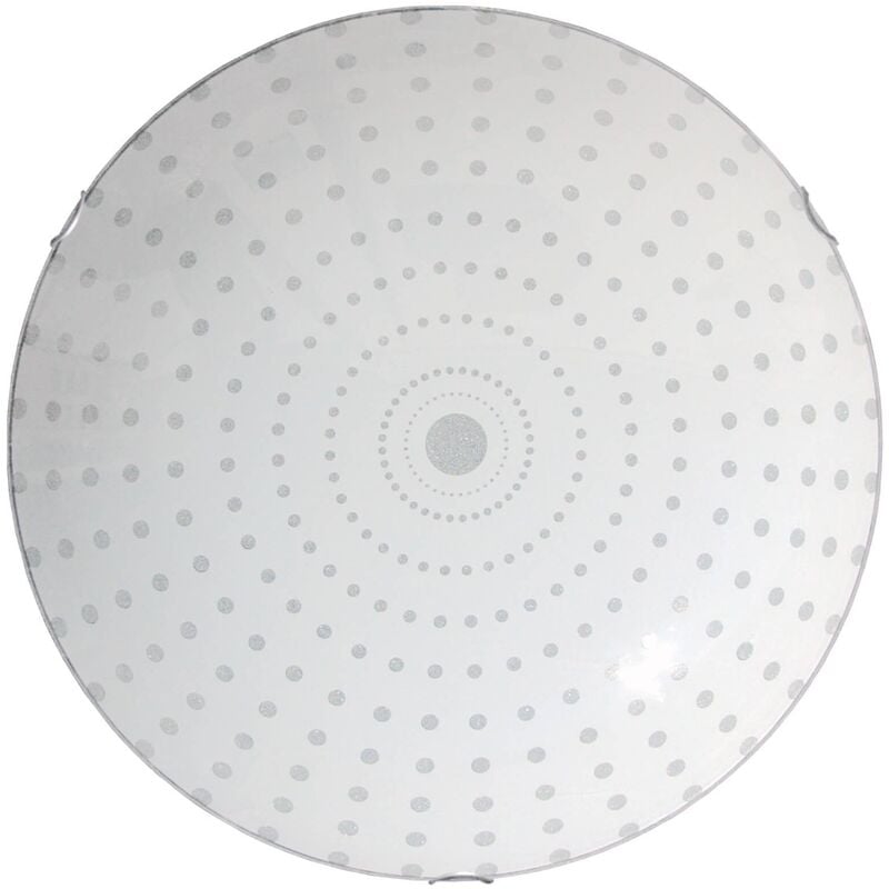 foto del prodotto itaca plafoniera, 1x e27, max 42w, vetro serigrafato, d.30cm - lumicom