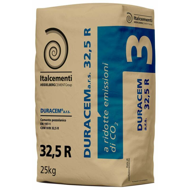 foto del prodotto italcementi cemento portland pozzolanico duracem 32,5 r 25 kg