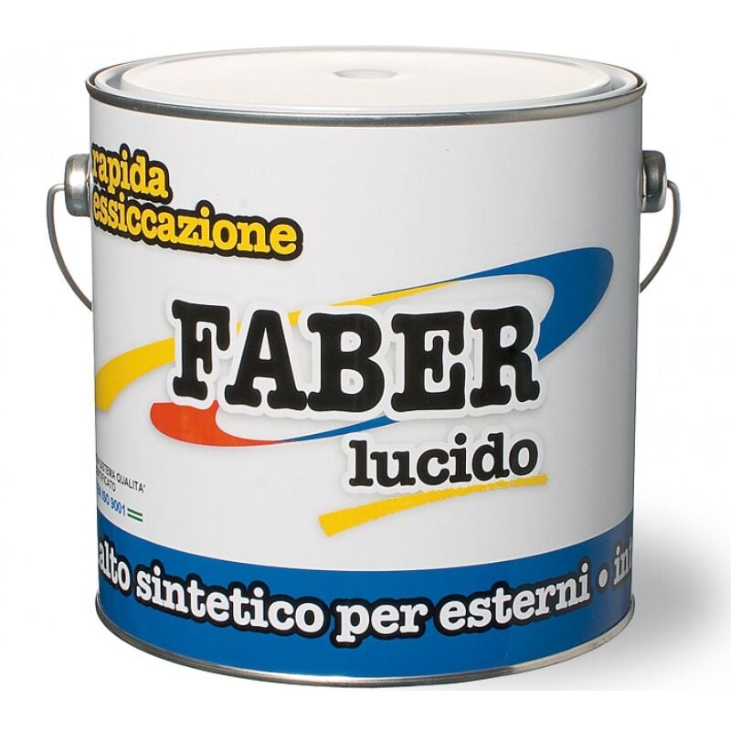 foto del prodotto italchimica smalto sintetico lucido faber laiv colore rosso fuoco 0,750 lt.