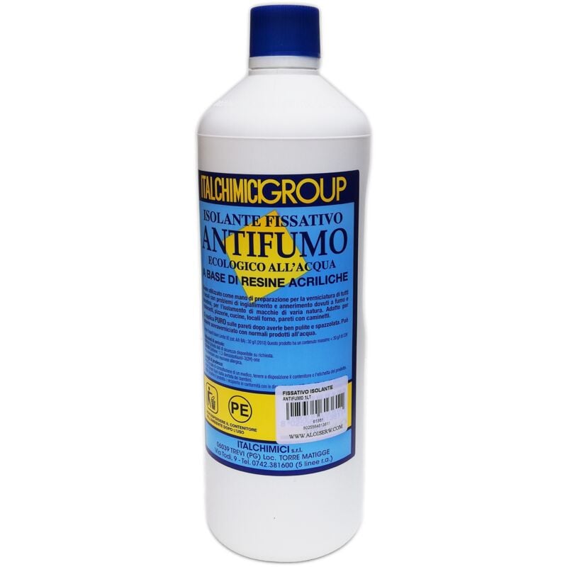 foto del prodotto italchimici 1lt isolante fissativo antifumo ecologico a base di resine acriliche